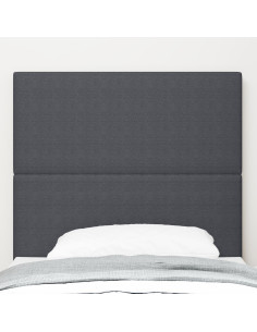 Testiera con testiera Grigio scuro 90 cm Pelle Sintetica