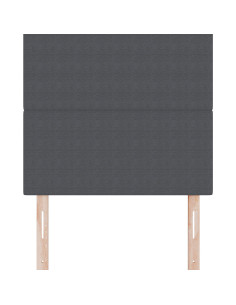 Testiera con testiera Grigio scuro 90 cm Pelle Sintetica 2