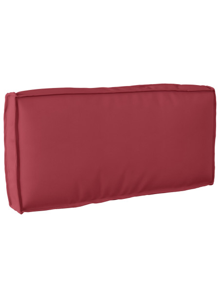 Set di Cuscini per Pallet  2 pezzi Rosso Borgogna Poliestere