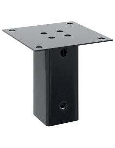 Basi per Pali Quadrati 4 pz 71x71 mm Acciaio Verniciato Polvere