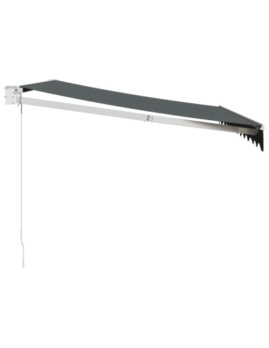 Tenda da Sole Retrattile Antracite 3,5x2,5m Tessuto e Alluminio