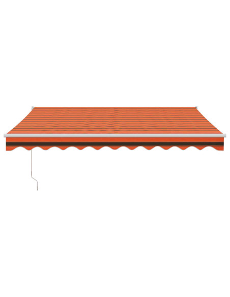 Tenda Sole Automatica Retrattile Arancione e Marrone 3,5x2,5 m