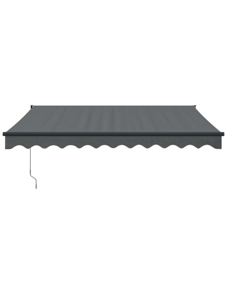 Tenda da Sole Retrattile Antracite 3,5x2,5m Tessuto e Alluminio