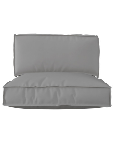 Set di Cuscini Pallet  Set di 2 Grigio Poliestere Medio