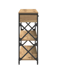 Tavolo Consolle rovere artigianale 100 x 28 x 75 cm 2