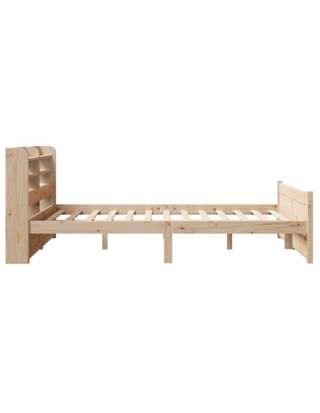 Giroletto con Testiera 135x190 cm in Legno Massello di Pino