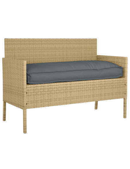 Cuscino da Esterno  Antracite Poliestere 120 x 12 x 50 cm Durevole