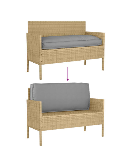 Cuscino Grigio 120 x 50 x 12 cm Tessuto Oxford