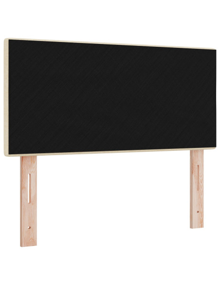 Testata LED  con bottoni imbottiti Crema 80 cm Tessuto