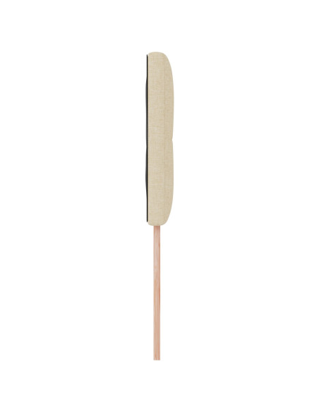 Testata LED  con bottoni imbottiti Crema 80 cm Tessuto