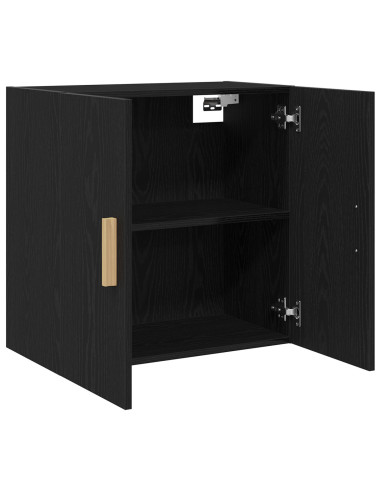Armadietto a muro Rovere Nero 60 x 30 x 60 cm Legno multistrato