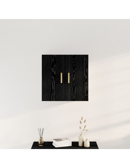 Armadietto a muro Rovere Nero 60 x 30 x 60 cm Legno multistrato
