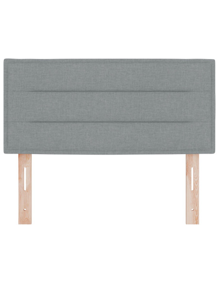 Testiera vivaXL Design Linee Grigio Chiaro 80 cm Tessuto