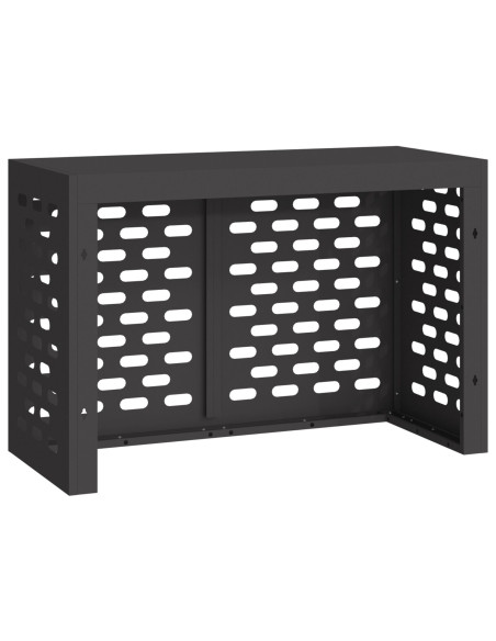 Copertura per condizionatori d'aria  nera 90x40x60 cm in acciaio