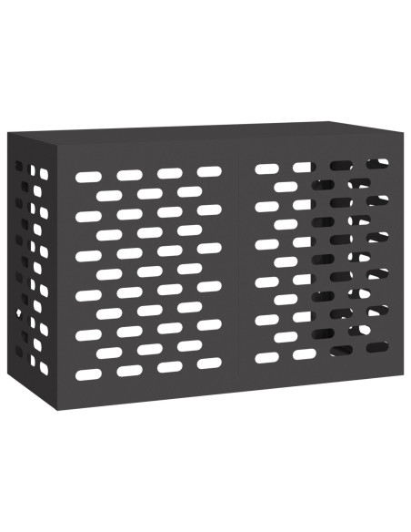 Copertura per condizionatori d'aria  nera 90x40x60 cm in acciaio