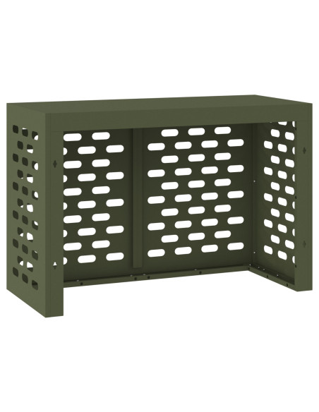Copertura per condizionatore  verde oliva 90x40x60 cm in acciaio