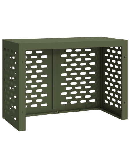Copertura per Condizionatore  Verde Oliva 100x50x70 cm in Acciaio