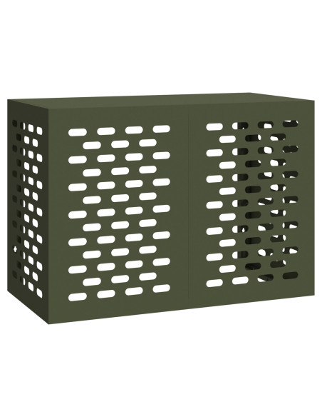 Copertura per Condizionatore  Verde Oliva 100x50x70 cm in Acciaio