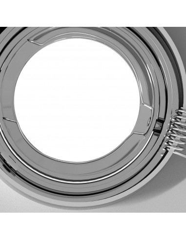 Fari Incassati  24 pz Quadrati GU10 Argento 91x91 mm