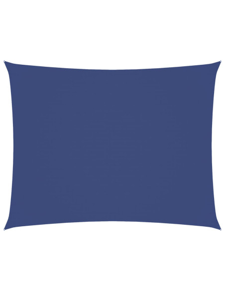 Parasole a Vela Oxford Rettangolare 6x7 m Blu