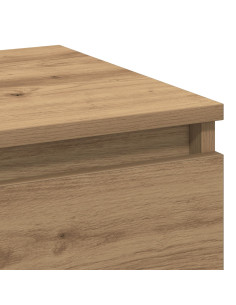 Armadio da Notte 2 pcs rovere artigianale 40 x 35 x 50 cm