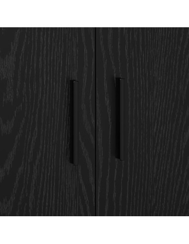 Armadio 2 pcs Rovere Nero 127 x 41 x 40 cm Legno multistrato