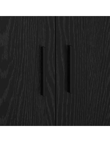 Armadio 2 pcs Rovere Nero 127 x 41 x 40 cm Legno multistrato