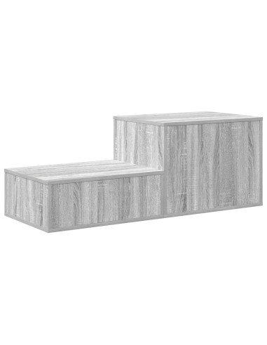 Armadio 2 pcs Grigio Sonoma 127 x 41 x 40 cm Legno multistrato