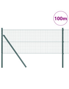 Palo della recinzione Verde 100 x 0,4 m (rete 25 x 25 mm)