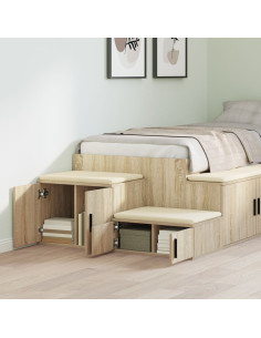 Armadio 2 pcs Rovere Sonoma 118 x 41 x 40 cm Legno multistrato