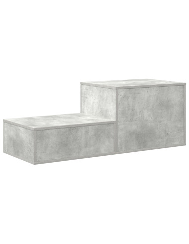 Armadio 2 pcs Grigio cemento 118 x 41 x 40 cm Legno multistrato