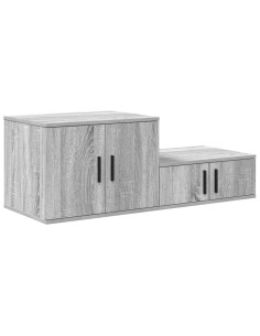 Armadio 2 pcs Grigio Sonoma 103 x 41 x 40 cm Legno multistrato