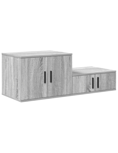 Armadio 2 pcs Grigio Sonoma 103 x 41 x 40 cm Legno multistrato