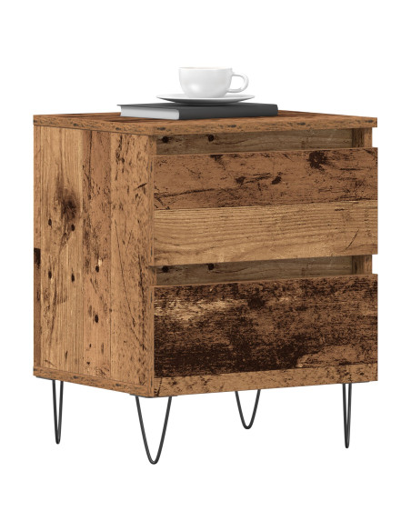 Comodini 2 pezzi Legno Vecchio 40x35x50 cm Legno Ingenerizzato