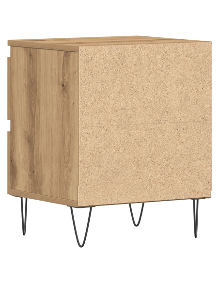 Comodino  in rovere artigianale 40x35x50 cm in legno ingegnerizzato