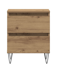Armadio da Notte 2 pcs rovere artigianale 40 x 35 x 50 cm 2
