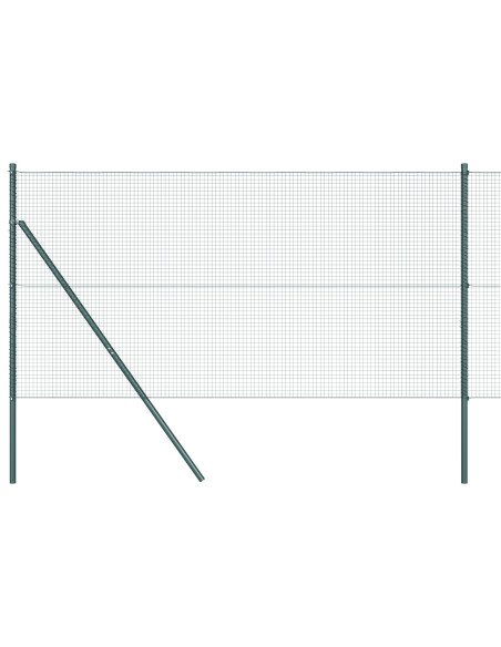 Recinzione in filo saldato  con 13 pali Verde 1.2x50 m Acciaio