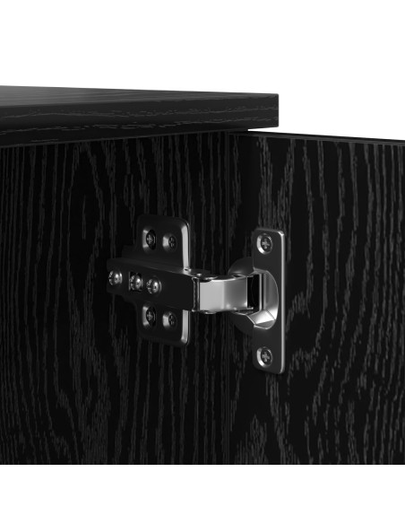 Armadio da stoccaggio  Nero 127x41x40 cm in Legno ingegnerizzato