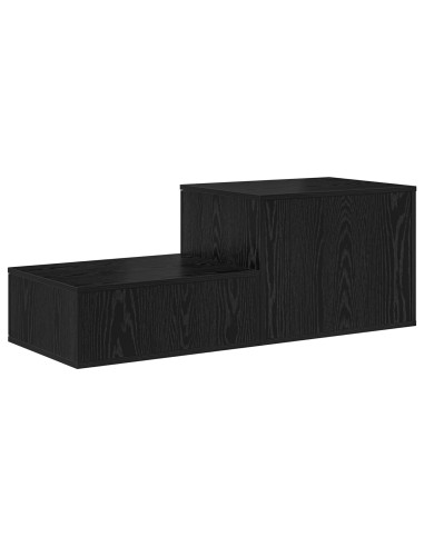 Armadio 2 pcs Rovere Nero 127 x 41 x 40 cm Legno multistrato