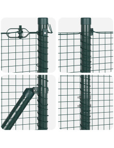 Palo della recinzione Verde 50 x 1,4 m (rete 19 x 19 mm) 2