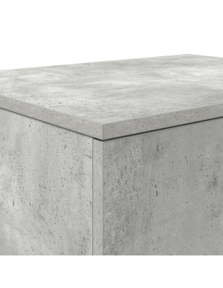 Armadio di Stoccaggio  Grigio Cemento 127x41x40 cm Legno Ingegnerizzato