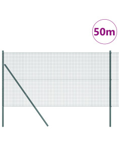 Palo della recinzione Verde 50 x 1,5 m (maglia 12 x 12 mm) 2