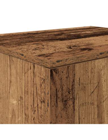 Armadio 2 pcs Legno vecchio 127 x 41 x 40 cm Legno multistrato