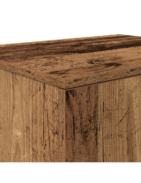 Armadio 2 pcs Legno vecchio 127 x 41 x 40 cm Legno multistrato