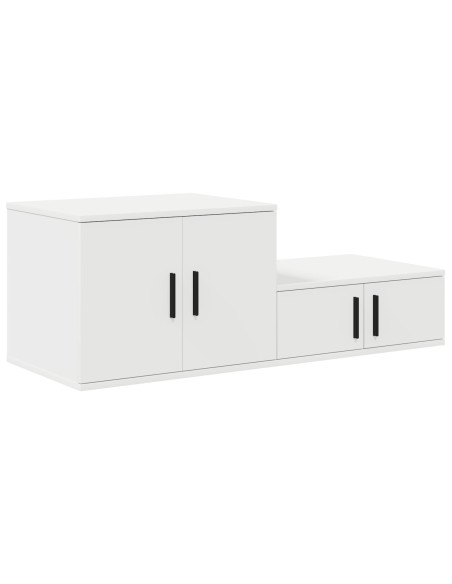 Armadio Storage  Bianco 118x41x40 cm in Legno Ingegnerizzato