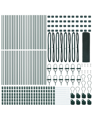 Palo della recinzione Verde 100 x 0,8 m (maglia 19 x 19 mm)