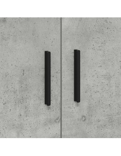 Armadio 2 pcs Grigio cemento 118 x 41 x 40 cm Legno multistrato 2