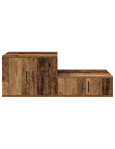 Armadio 2 pcs Legno vecchio 118 x 41 x 40 cm Legno multistrato 2