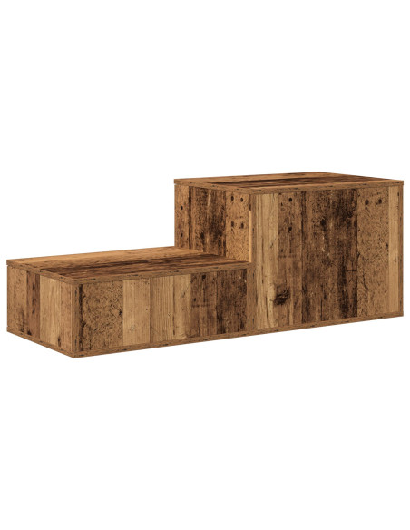Armadio 2 pcs Legno vecchio 118 x 41 x 40 cm Legno multistrato