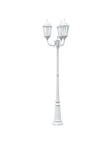 Luce da Giardino Bianco 61 x 53 x 235 cm Alluminio e vetro